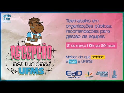 Miniatura do vídeo: Teletrabalho em organizações públicas: recomendações para gestão de equipes